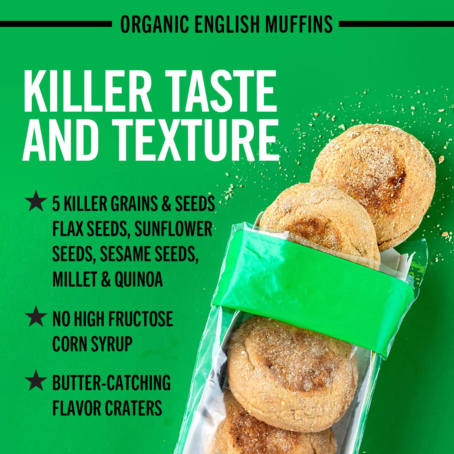 Amazon.com: Dave's Killer Bread Rockin' Grains English Muffins